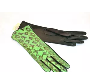 snake leather gloves