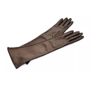 long leather gloves